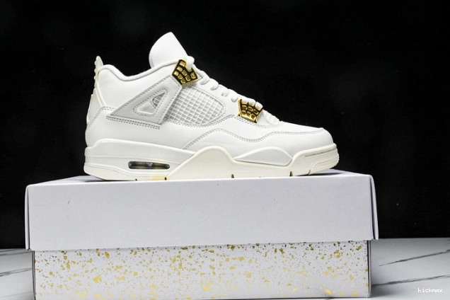 Cheap MAX Gold Jordan 4 AQ9129-170 Retro Metallic 0713